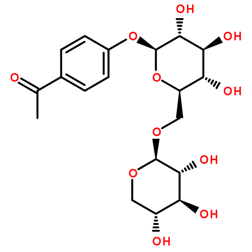 Ethanone, 1-[4-[(6-O-b-D-xylopyranosyl-b-D-glucopyranosyl)oxy]phenyl]-