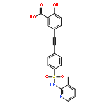 Benzoic acid,2-hydroxy-5-[2-[4-[[(3-methyl-2-pyridinyl)amino]sulfonyl]phenyl]ethynyl]-