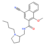 2-Naphthalenecarboxamide,N-[(1-butyl-2-pyrrolidinyl)methyl]-4-cyano-1-methoxy-