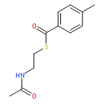 BENZENECARBOTHIOIC ACID, 4-METHYL-, S-[2-(ACETYLAMINO)ETHYL] ESTER