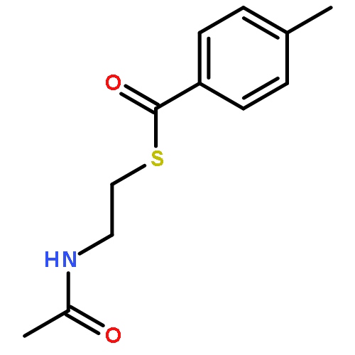 BENZENECARBOTHIOIC ACID, 4-METHYL-, S-[2-(ACETYLAMINO)ETHYL] ESTER