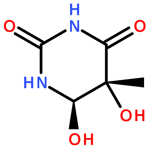 2,4(1H,3H)-Pyrimidinedione,dihydro-5,6-dihydroxy-5-methyl-, (5R,6R)-rel-