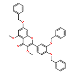 4H-1-Benzopyran-4-one,2-[3,4-bis(phenylmethoxy)phenyl]-3,5-dimethoxy-7-(phenylmethoxy)-