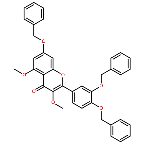 4H-1-Benzopyran-4-one,2-[3,4-bis(phenylmethoxy)phenyl]-3,5-dimethoxy-7-(phenylmethoxy)-