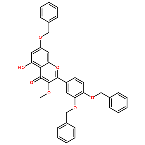 2-(3,4-bis(benzyloxy)phenyl)-7-(benzyloxy)-5-hydroxy-3-methoxy-4H-chromen-4-one