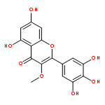 4H-1-Benzopyran-4-one,5,7-dihydroxy-3-methoxy-2-(3,4,5-trihydroxyphenyl)-