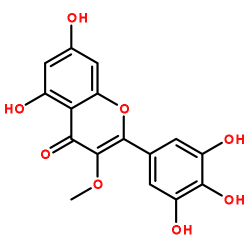 4H-1-Benzopyran-4-one,5,7-dihydroxy-3-methoxy-2-(3,4,5-trihydroxyphenyl)-