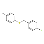 Benzene, 1-fluoro-4-[[(4-methylphenyl)thio]methyl]-