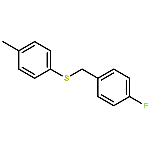 Benzene, 1-fluoro-4-[[(4-methylphenyl)thio]methyl]-