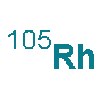 Rhodium, isotope ofmass 105