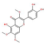 4H-1-Benzopyran-4-one,2-(3,4-dihydroxyphenyl)-5-hydroxy-3,6,7-trimethoxy-