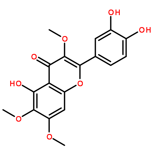 4H-1-Benzopyran-4-one,2-(3,4-dihydroxyphenyl)-5-hydroxy-3,6,7-trimethoxy-