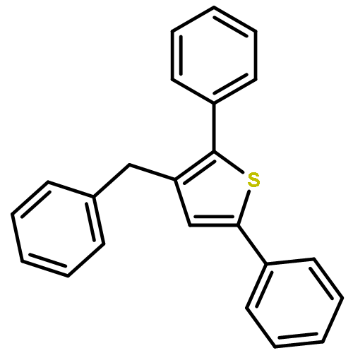 Thiophene, 2,5-diphenyl-3-(phenylmethyl)-