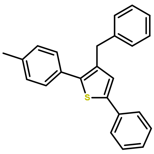 Thiophene, 2-(4-methylphenyl)-5-phenyl-3-(phenylmethyl)-