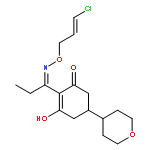 2-Cyclohexen-1-one,2-[1-[[[(2E)-3-chloro-2-propen-1-yl]oxy]imino]propyl]-3-hydroxy-5-(tetrahydro-2H-pyran-4-yl)-