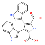 1H-Pyrrole-2,5-dicarboxylicacid, 3,4-di-1H-indol-3-yl-