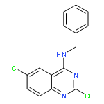 4-Quinazolinamine, 2,6-dichloro-N-(phenylmethyl)-