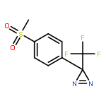 3H-Diazirine, 3-[4-(methylsulfonyl)phenyl]-3-(trifluoromethyl)-