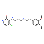 3(2H)-Pyridazinone,5-chloro-4-[[3-[[2-(3,4-dimethoxyphenyl)ethyl]methylamino]propyl]amino]-