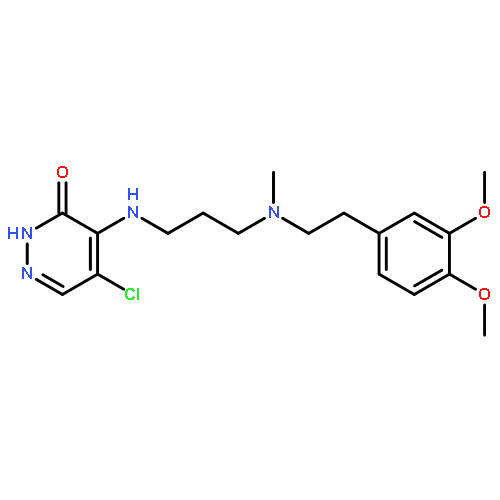 3(2H)-Pyridazinone,5-chloro-4-[[3-[[2-(3,4-dimethoxyphenyl)ethyl]methylamino]propyl]amino]-