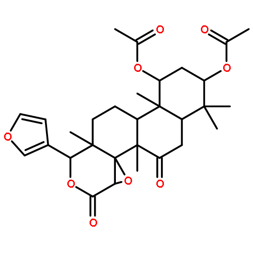 (1S,3R,6aR,6bR,7aS,10R,10aS,12bS)-10-furan-3-yl-4,4,6a,10a,12b-pentamethyl-6,8-dioxohexadecahydronaphtho[2,1-f]oxireno[d]isochromene-1,3-diyl diacetate