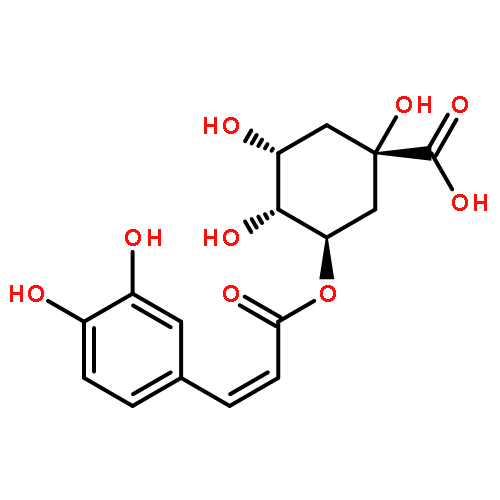 Cyclohexanecarboxylic acid,3-[[(2Z)-3-(3,4-dihydroxyphenyl)-1-oxo-2-propenyl]oxy]-1,4,5-trihydroxy-,(1S,3R,4R,5R)-