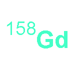 Gadolinium, isotope ofmass 158