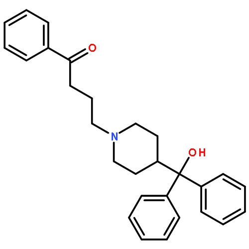 1-Butanone, 4-[4-(hydroxydiphenylmethyl)-1-piperidinyl]-1-phenyl-