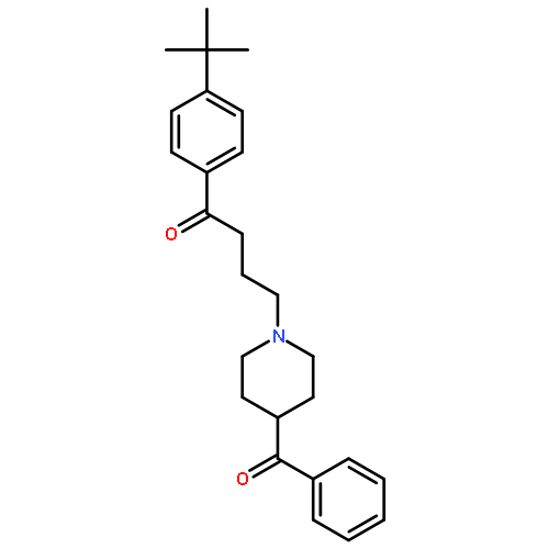 1-Butanone, 4-(4-benzoyl-1-piperidinyl)-1-[4-(1,1-dimethylethyl)phenyl]-