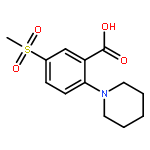 Benzoic acid, 5-(methylsulfonyl)-2-(1-piperidinyl)-