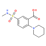 Benzoic acid, 5-[(methylamino)sulfonyl]-2-(1-piperidinyl)-