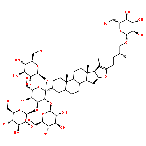 b-D-Galactopyranoside, (3b,5a,25R)-26-(b-D-glucopyranosyloxy)furost-20(22)-en-3-yl O-b-D-glucopyranosyl-(1®2)-O-[b-D-glucopyranosyl-(1®3)]-O-b-D-glucopyranosyl-(1®4)- (9CI)