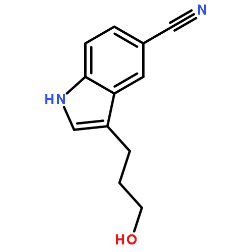 1H-Indole-5-carbonitrile, 3-(3-hydroxypropyl)-