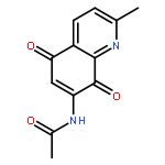 Acetamide, N-(5,8-dihydro-2-methyl-5,8-dioxo-7-quinolinyl)-