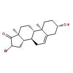 Androst-5-en-17-one, 16-bromo-3-hydroxy-, (3b)-