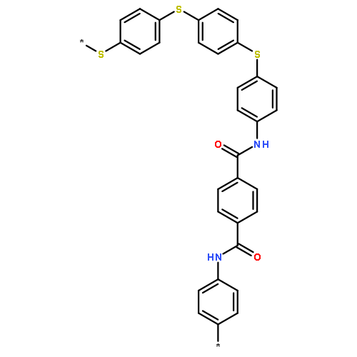 Poly(thio-1,4-phenylenethio-1,4-phenylenethio-1,4-phenyleneiminocarb
onyl-1,4-phenylenecarbonylimino-1,4-phenylene)