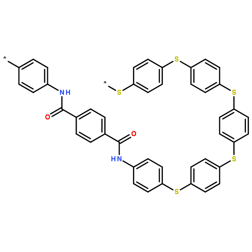 Poly(thio-1,4-phenylenethio-1,4-phenylenethio-1,4-phenylenethio-1,4-ph
enylenethio-1,4-phenyleneiminocarbonyl-1,4-phenylenecarbonylimino-1
,4-phenylene)