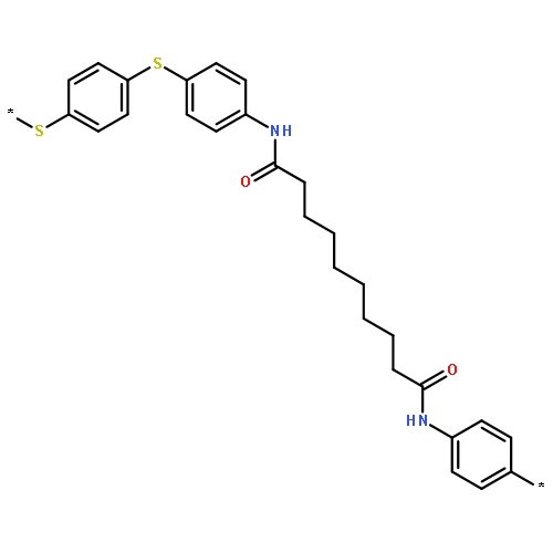 Poly[thio-1,4-phenylenethio-1,4-phenyleneimino(1,10-dioxo-1,10-decan
ediyl)imino-1,4-phenylene]