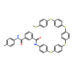 Poly(thio-1,4-phenylenethio-1,4-phenylenethio-1,4-phenylenethio-1,4-ph
enylenethio-1,4-phenyleneiminocarbonyl-1,3-phenylenecarbonylimino-1
,4-phenylene)