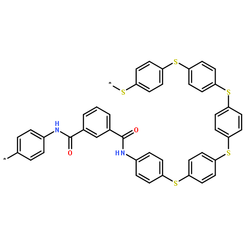 Poly(thio-1,4-phenylenethio-1,4-phenylenethio-1,4-phenylenethio-1,4-ph
enylenethio-1,4-phenyleneiminocarbonyl-1,3-phenylenecarbonylimino-1
,4-phenylene)