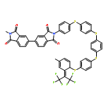 Poly[(1,3-dihydro-1,3-dioxo-2H-isoindole-2,5-diyl)[2,2,2-trifluoro-1-(triflu
oromethyl)ethylidene](1,3-dihydro-1,3-dioxo-2H-isoindole-5,2-diyl)-1,4-
phenylenethio-1,4-phenylenethio-1,4-phenylenethio-1,4-phenylenethio-1
,4-phenylene]