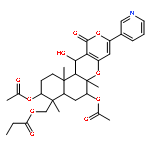 2H,11H-Naphtho[2,1-b]pyrano[3,4-e]pyran-11-one,3,6-bis(acetyloxy)-1,3,4,4a,5,6,6a,12,12a,12b-decahydro-12-hydroxy-4,6a,12b-trimethyl-4-[(1-oxopropoxy)methyl]-9-(3-pyridinyl)-,(3S,4R,4aR,6S,6aS,12R,12aS,12bS)-