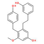 Phenol,3-[2-(3-hydroxyphenyl)ethyl]-4-[(4-hydroxyphenyl)methyl]-5-methoxy-