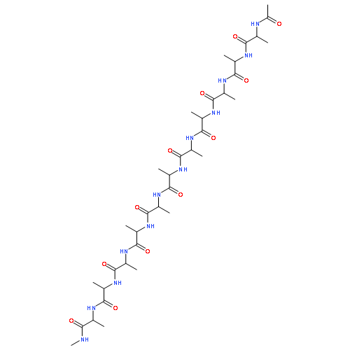 L-Alaninamide,N-acetyl-L-alanyl-L-alanyl-L-alanyl-L-alanyl-L-alanyl-L-alanyl-L-alanyl-L-alanyl-L-alanyl-L-alanyl-N-methyl-