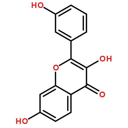 4H-1-Benzopyran-4-one, 3,7-dihydroxy-2-(3-hydroxyphenyl)-