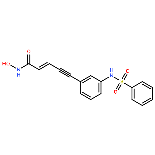 2-Penten-4-ynamide,N-hydroxy-5-[3-[(phenylsulfonyl)amino]phenyl]-, (2E)-