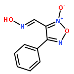 1,2,5-Oxadiazole-3-carboxaldehyde, 4-phenyl-, oxime, 2-oxide