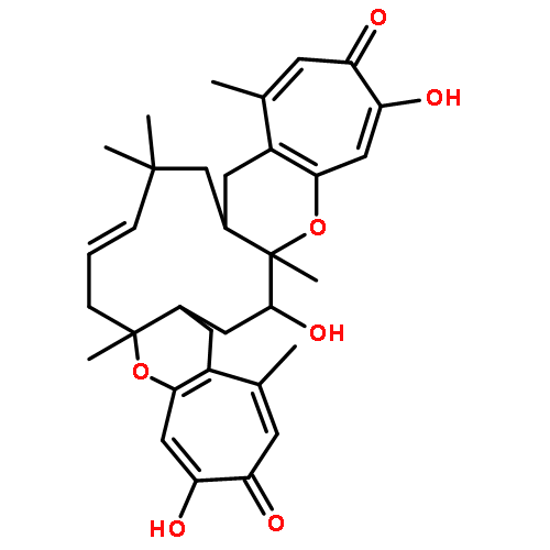 3H-Dicyclohepta[e,e']cycloundeca[1,2-b:5,6-b']dipyran-3,15(12H)-dione,6a,7,10,11,11a,18a,19,20,20a,21-decahydro-4,16,19-trihydroxy-1,6a,10,10,13,18a-hexamethyl-,(6aR,8E,11aS,18aR,19R,20aR)-rel-