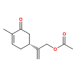 2-Cyclohexen-1-one, 5-[1-[(acetyloxy)methyl]ethenyl]-2-methyl-, (R)-