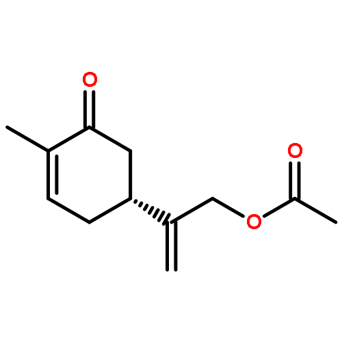 2-Cyclohexen-1-one, 5-[1-[(acetyloxy)methyl]ethenyl]-2-methyl-, (R)-